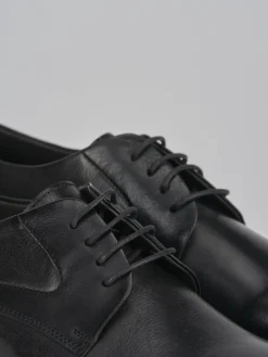 Stringate tacco 2cm pelle nero