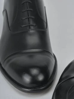 Stringate tacco 1cm pelle nero