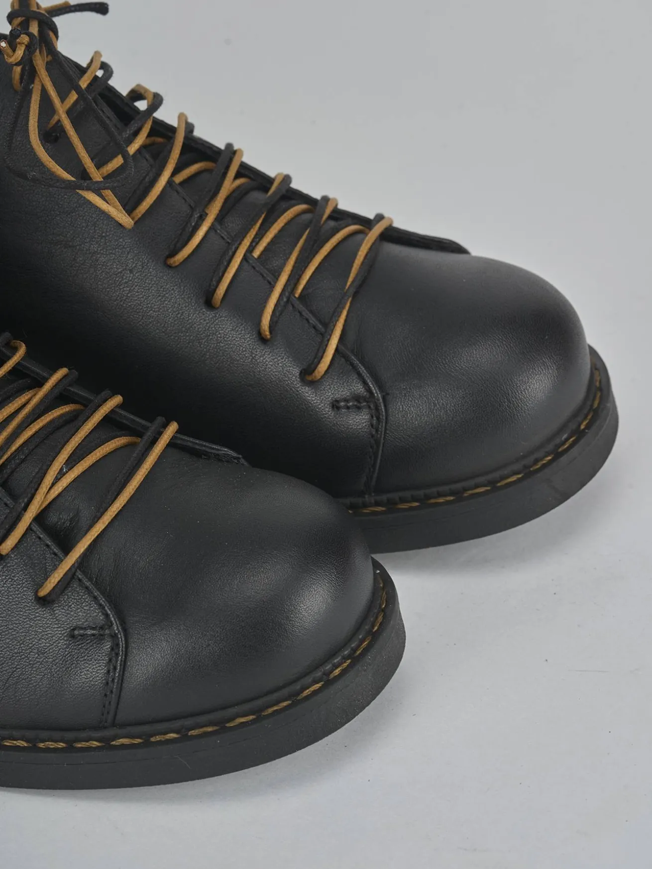 Stringate tacco 1cm pelle nero