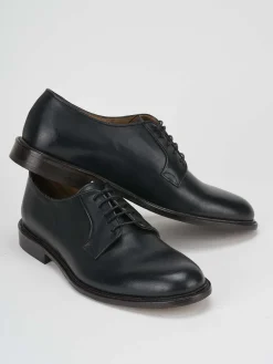 Stringate tacco 1cm pelle nero