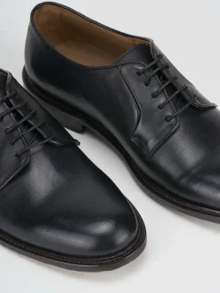 Stringate tacco 1cm pelle nero