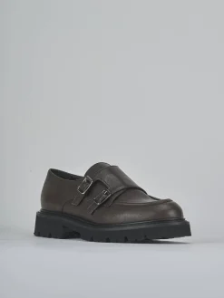 Stringate tacco 2cm pelle testa