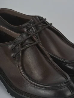 Stringate tacco 2cm pelle testa