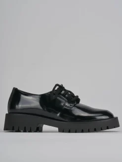 Stringate tacco 2cm pelle nero