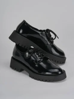 Stringate tacco 2cm pelle nero