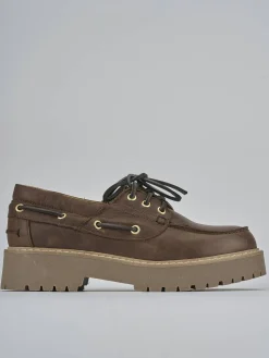 Stringate tacco 3cm pelle testa