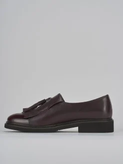 Stringate tacco 2cm pelle bordo'