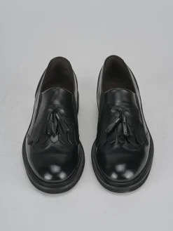 Stringate tacco 2cm pelle nero