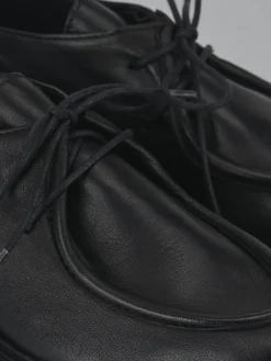 Stringate tacco 3cm pelle nero