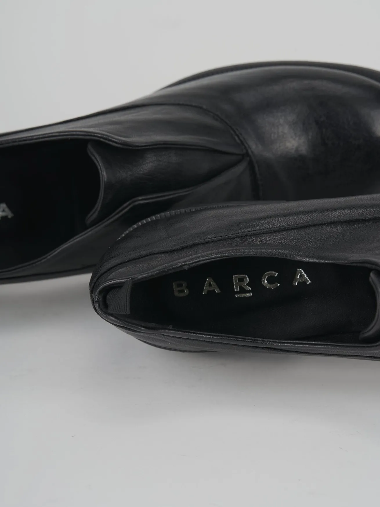 Stringate tacco 1cm pelle nero