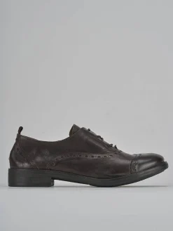 Stringate tacco 1cm pelle testa