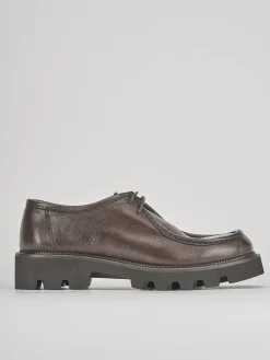 Stringate tacco 1cm pelle testa