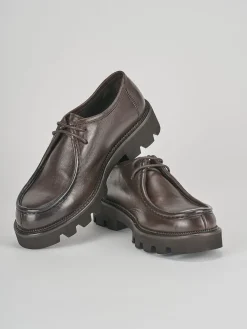 Stringate tacco 1cm pelle testa