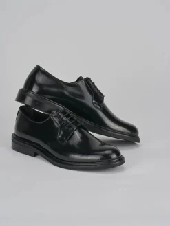 Stringate tacco 1cm pelle nero