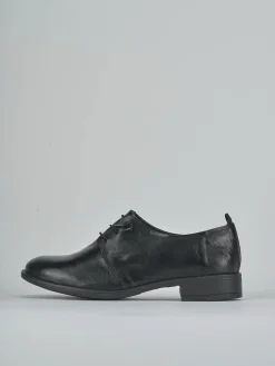 Stringate tacco 2cm pelle nero