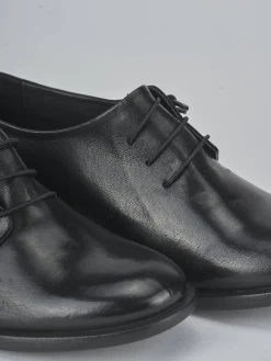 Stringate tacco 2cm pelle nero