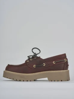 Stringate tacco 3cm pelle bordo'