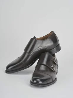 Stringate tacco 1cm pelle testa