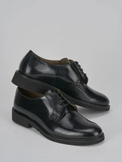 Stringate tacco 2cm pelle nero