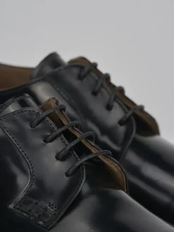 Stringate tacco 2cm pelle nero