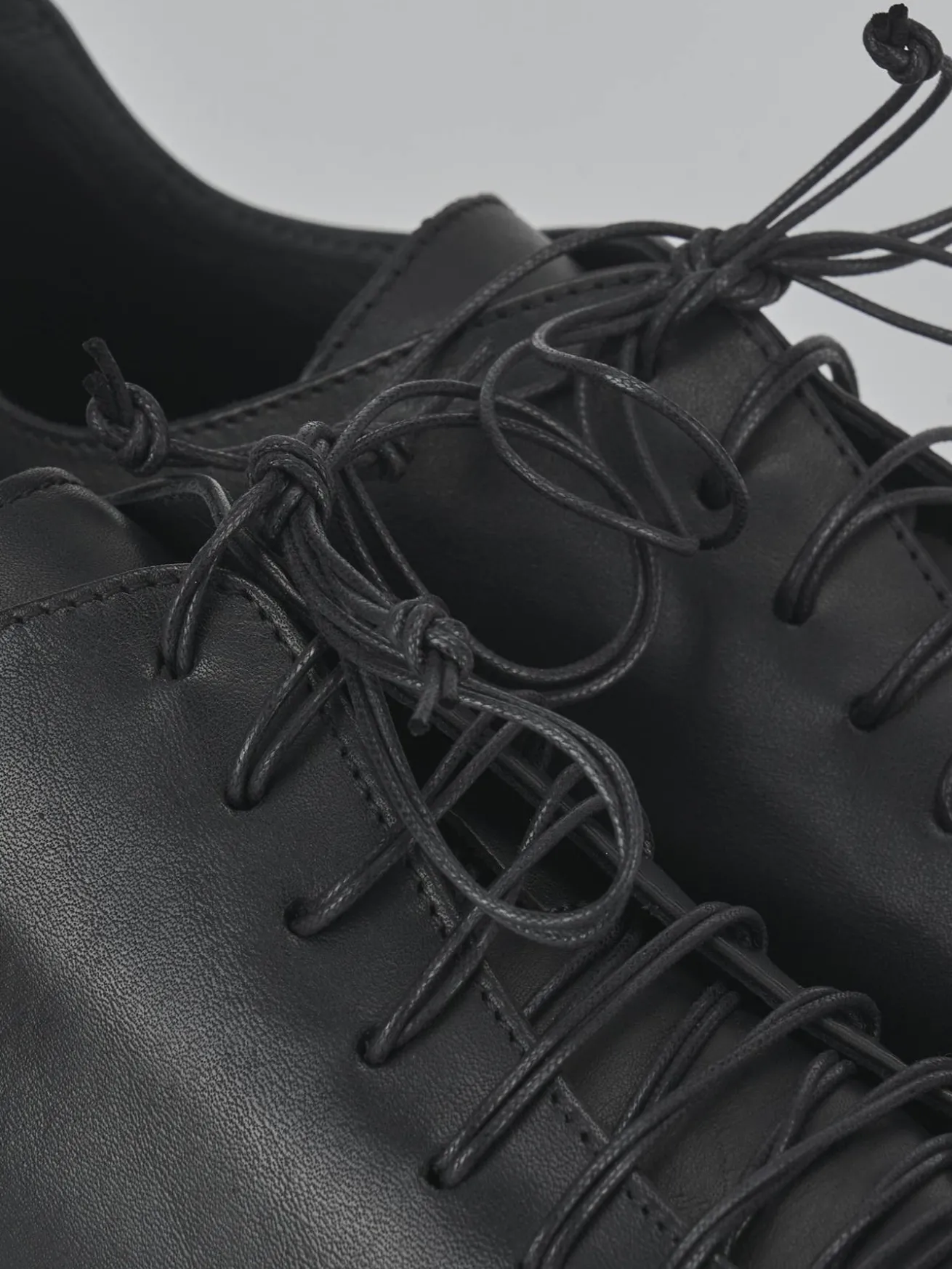 Stringate tacco 3cm pelle nero