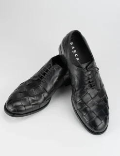 Stringate tacco 1cm pelle nero